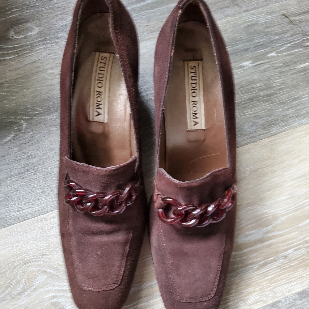 Studio roma brown suede shoes